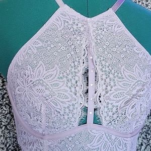Victoria's Secret Lace High-Neck Halter Bra